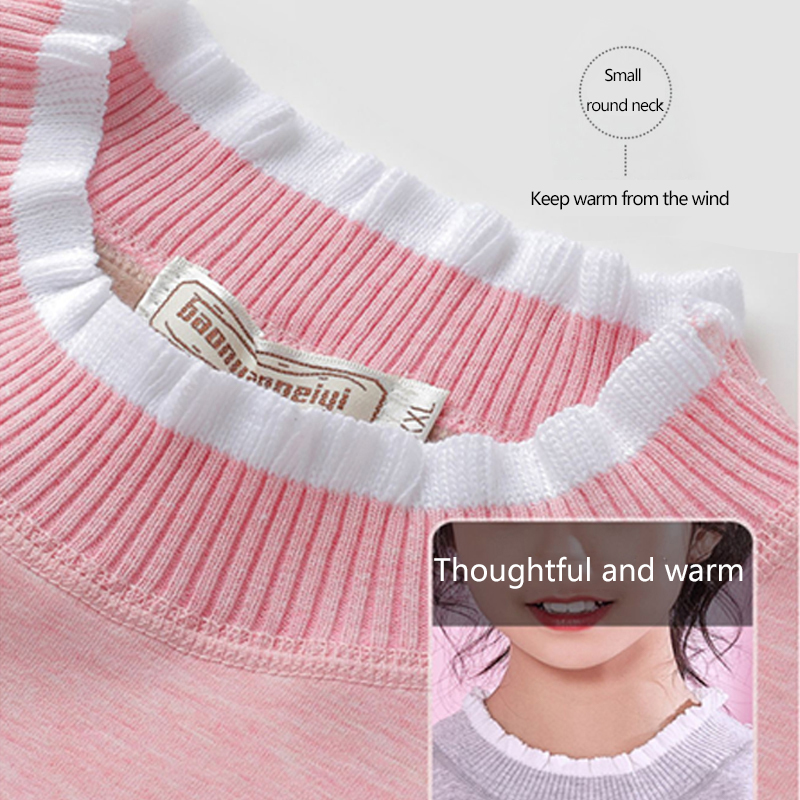 طقم حراري نسائي بياقة من الدانتيل