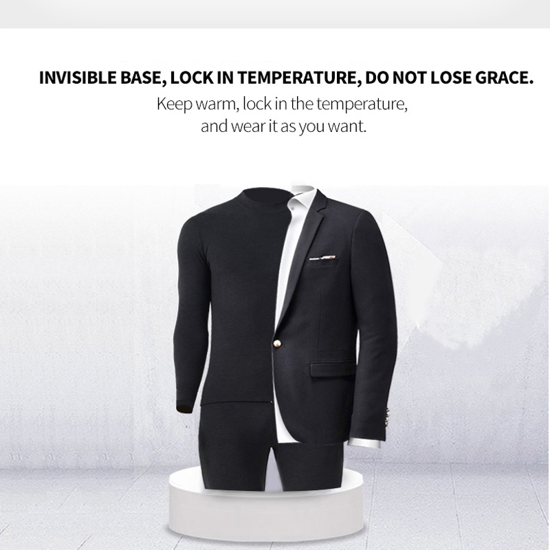 أطقم ملابس داخلية حرارية للرجال برقبة دائرية/رقبة متوسطة