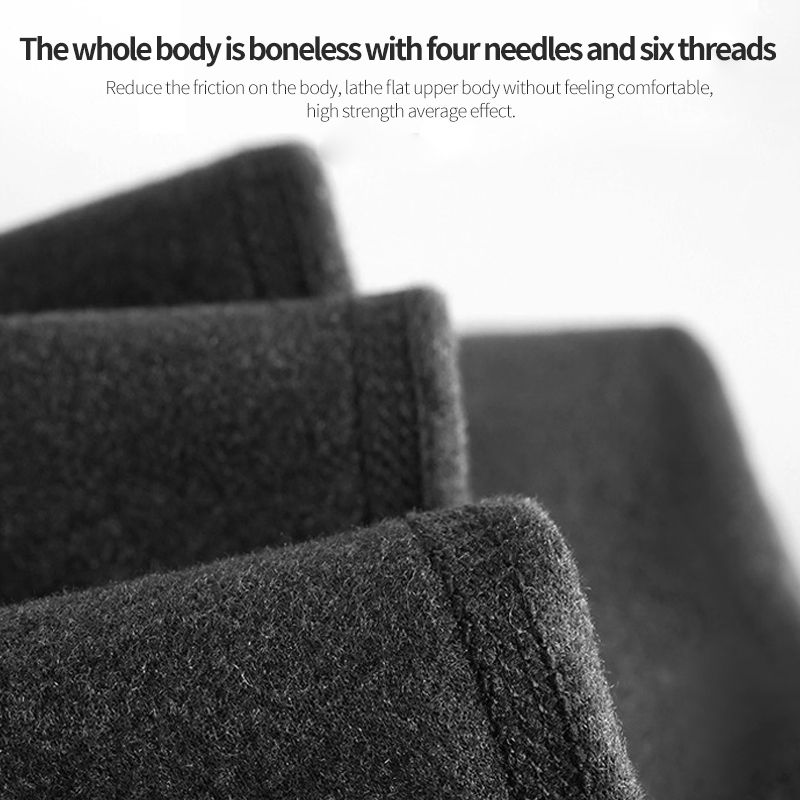 طقم ملابس داخلية حرارية للرجال برقعة رقبة دائرية