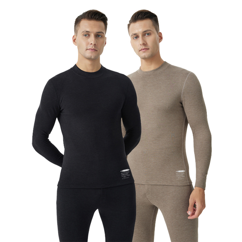 أطقم ملابس داخلية حرارية للرجال برقبة دائرية/رقبة متوسطة